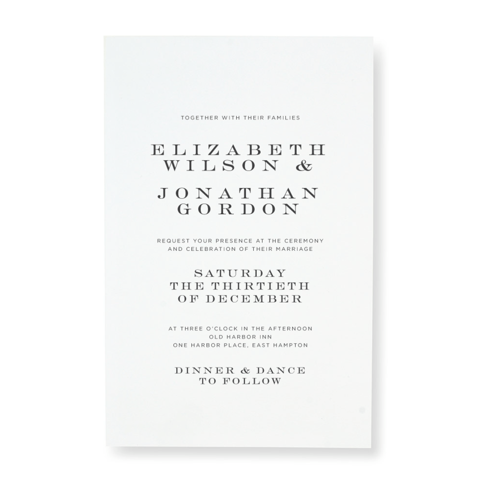 Classic Print At Home Wedding Invitation Kit | Gartner Studios
