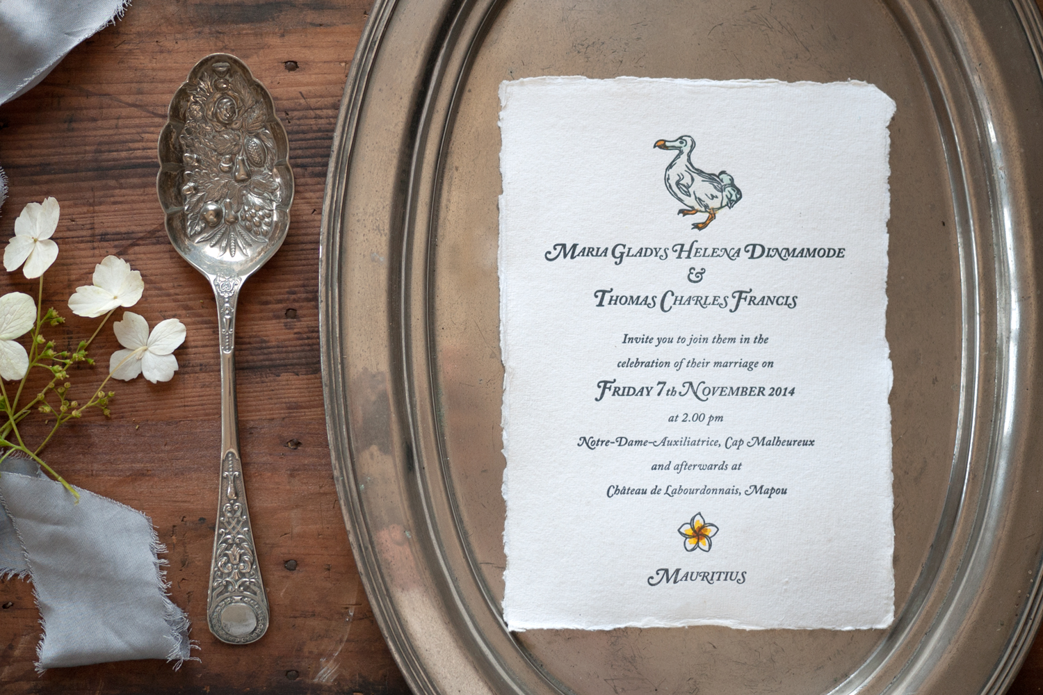 Mauritius Wedding — blog — Print for Love Letterpress