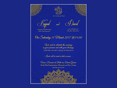 Hindou Wedding Invitation by David Dias on Dribbble