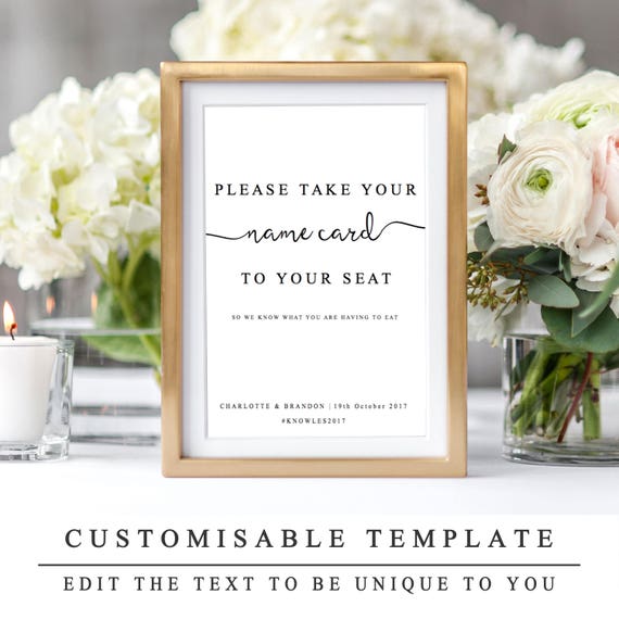 printing wedding escort cards