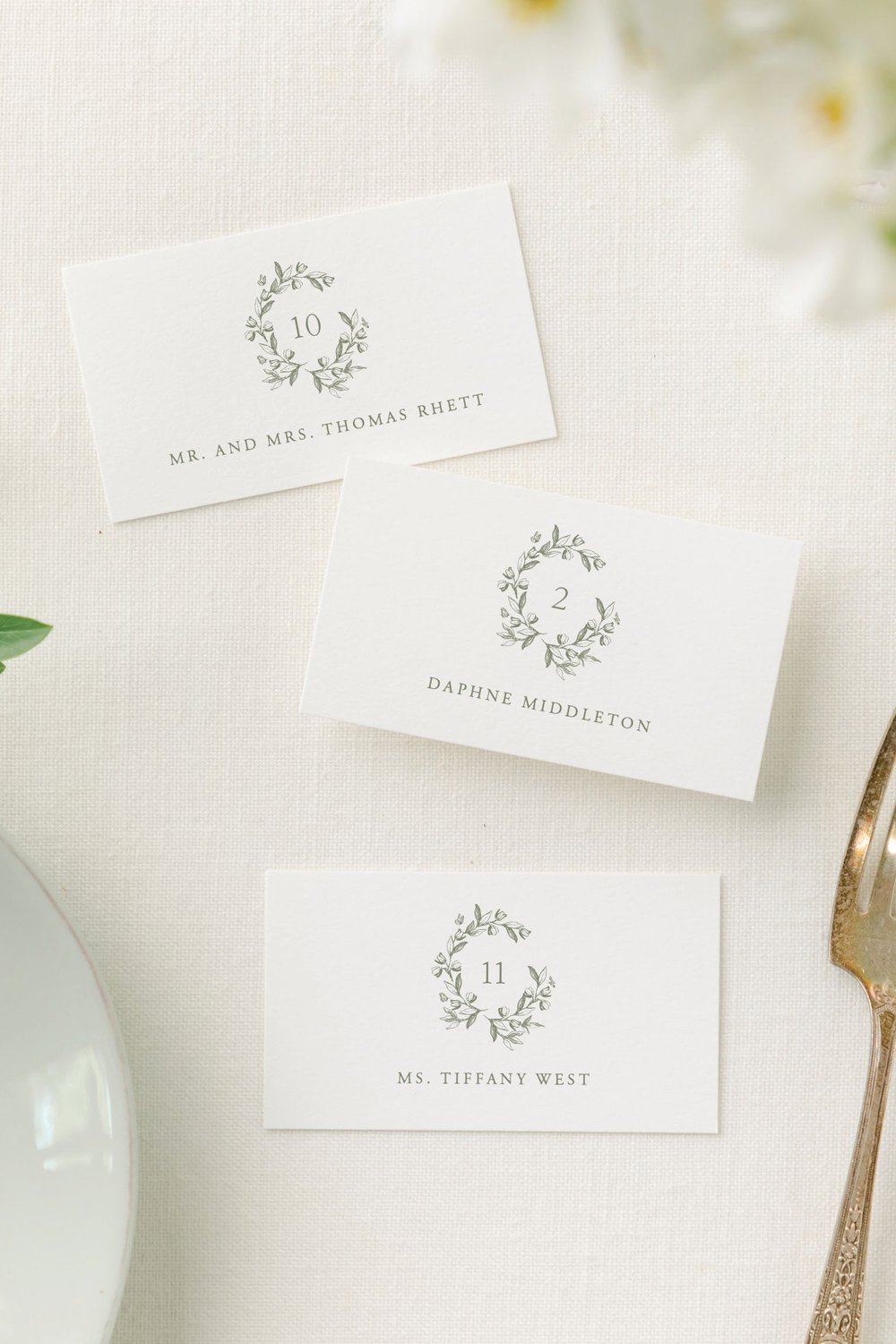 Twiggy | Wedding Escort Cards — Betty Lu Paperie