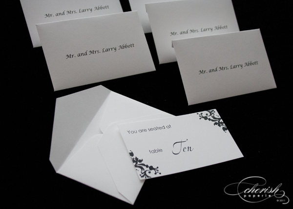 Reception Stationery, round menus, circle menu, circular wedding ...