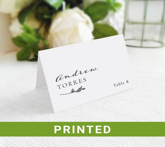 Custom Placecards Printing Wedding Escort Cards Personalized Table ...