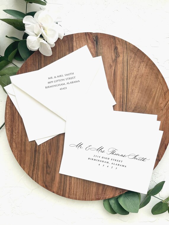 printing wedding invitation addresses