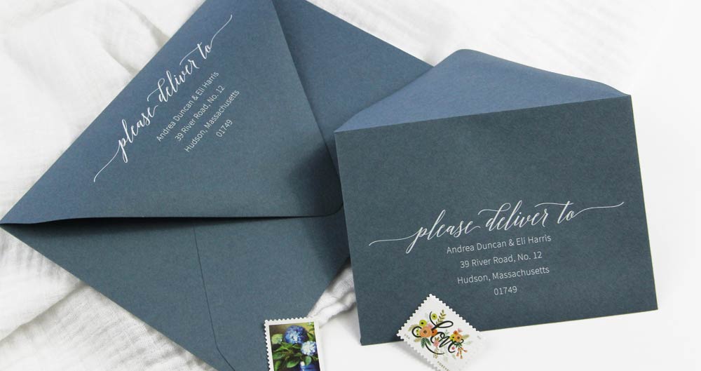 printing wedding invitation addresses