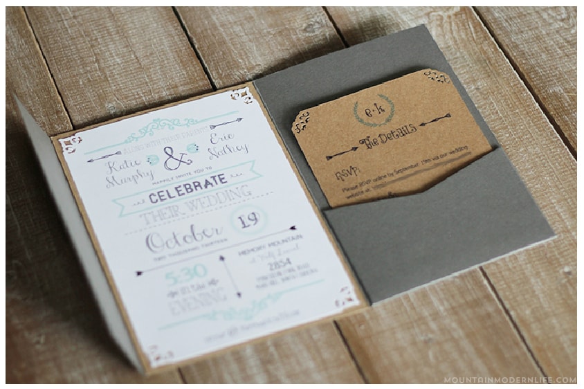 Are DIY Wedding Invitations worth it? MountainModernLife.com