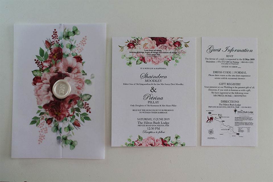 printing wedding invitations durban