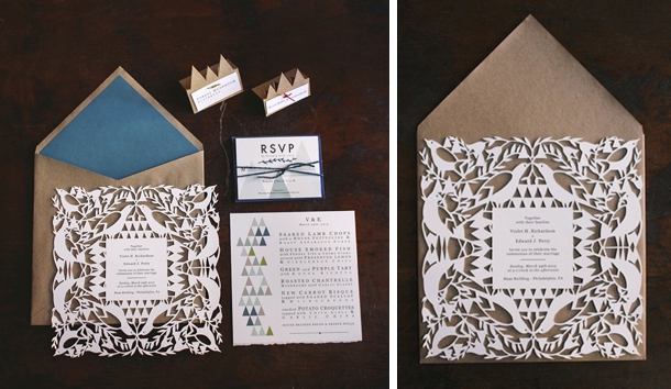 Laser cut Wedding Invitations