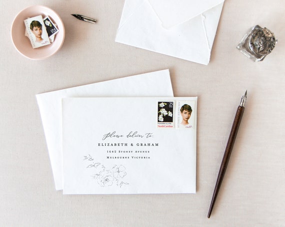 printing wedding invitations envelopes