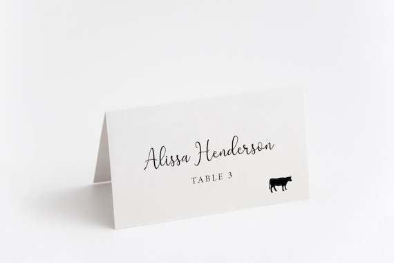 printing wedding place cards