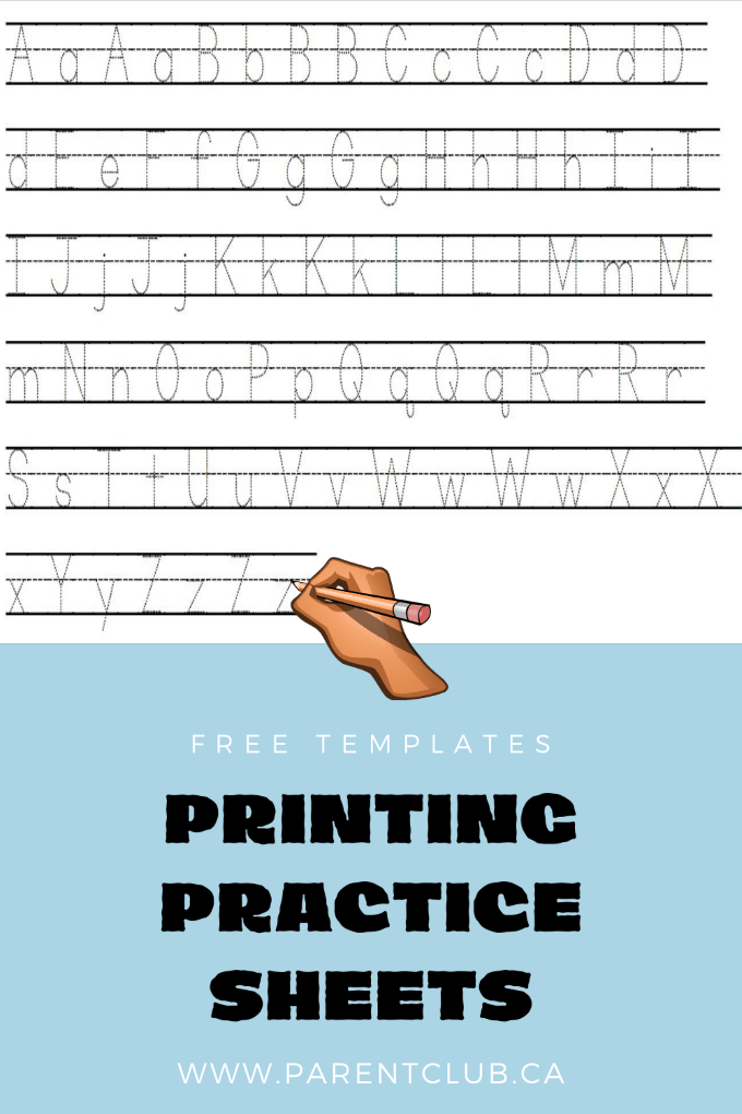 Free Printing Practice Sheets -
