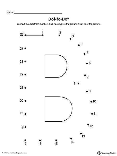 FREE* Dot-to-Dot Letter B Printable Worksheet | MyTeachingStation.com