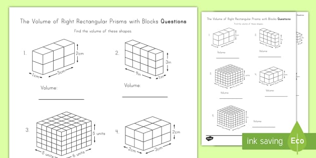 Volume of Right Rectangular Prisms | Activity for Kids