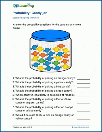 probability math worksheet