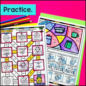 Probability of Simple Events Lesson Plan | Congruent Math - Worksheets ...
