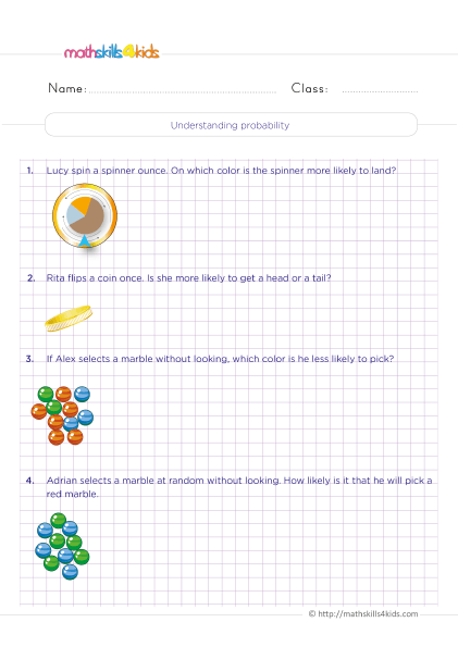 Statistics and probability in 4th Grade: Free worksheets &  answers
