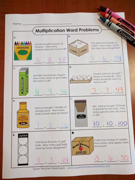 Multiplication Word Problem Worksheets 3rd Grade - Worksheets Library