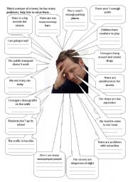 Problem solving - help the mayor with his town - ESL worksheet by ...