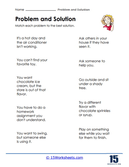 Problem and Solution Worksheets - 15 Worksheets Library