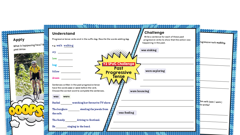 progressive verb tense worksheet