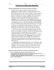 prokaryote vs eukaryote worksheet.pdf - Name Period Date ...