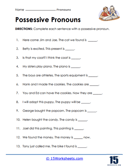 pronoun antecedent agreement worksheet 3rd grade