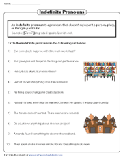 pronoun worksheet 5th grade