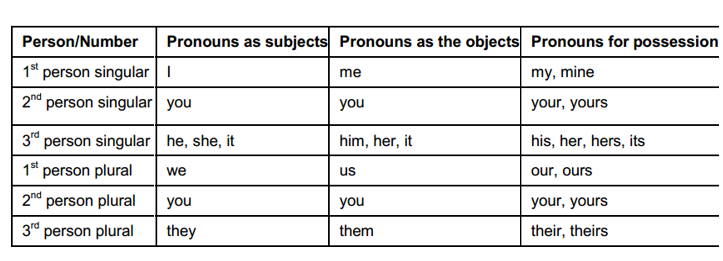 pronoun worksheet 5th grade