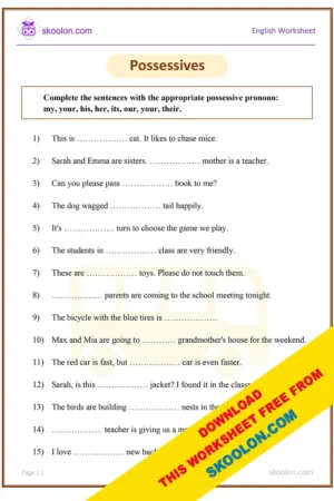 Pronouns Archives - skoolon.com