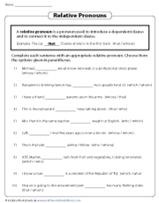 pronouns worksheet 5th grade