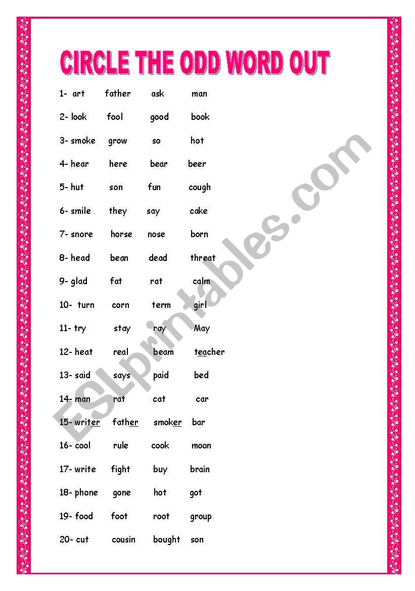 PRONUNCIATION EXERCISES. YOLANDA - ESL worksheet by Yolandaprieto