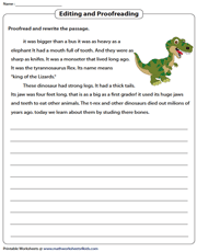 proofreading worksheet 5th grade