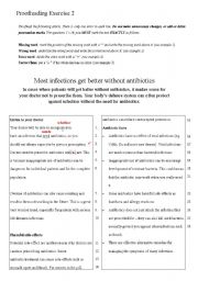 Proofreading worksheets
