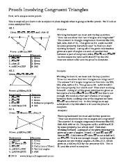proofs involving congruent triangles - Proofs Involving Congruent ...