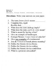 Foreign Phrases and Propaganda Techniques - ESL worksheet by kmmorrow