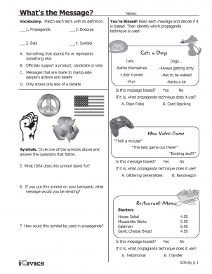 Propaganda: Whats the Message? Lesson Plan | Forms of Propaganda ...