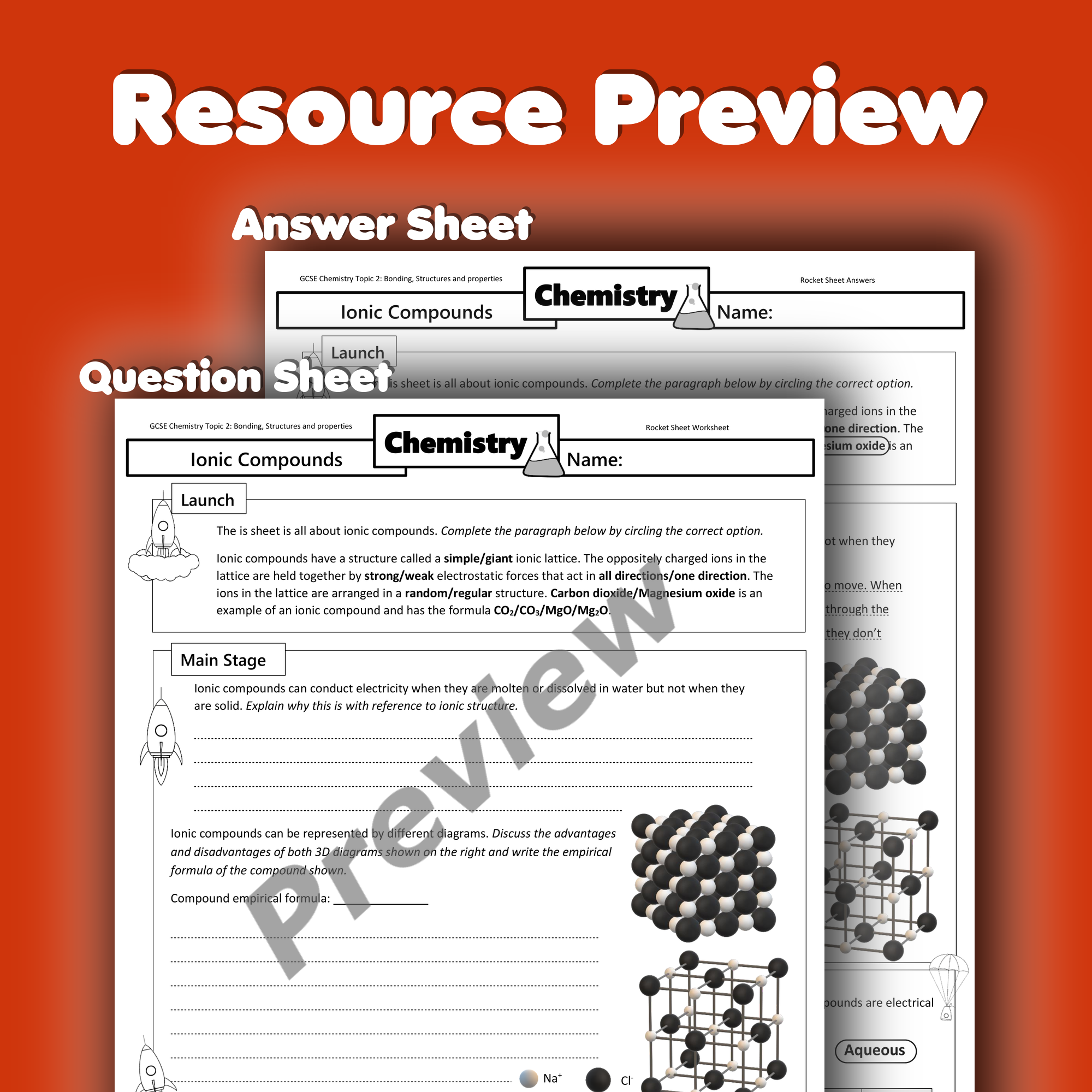 properties of ionic compounds worksheet
