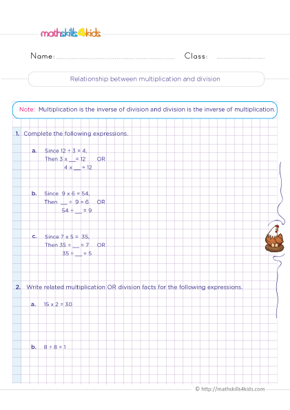 3rd Grade math properties worksheets: Terms, PEMDAS, and more