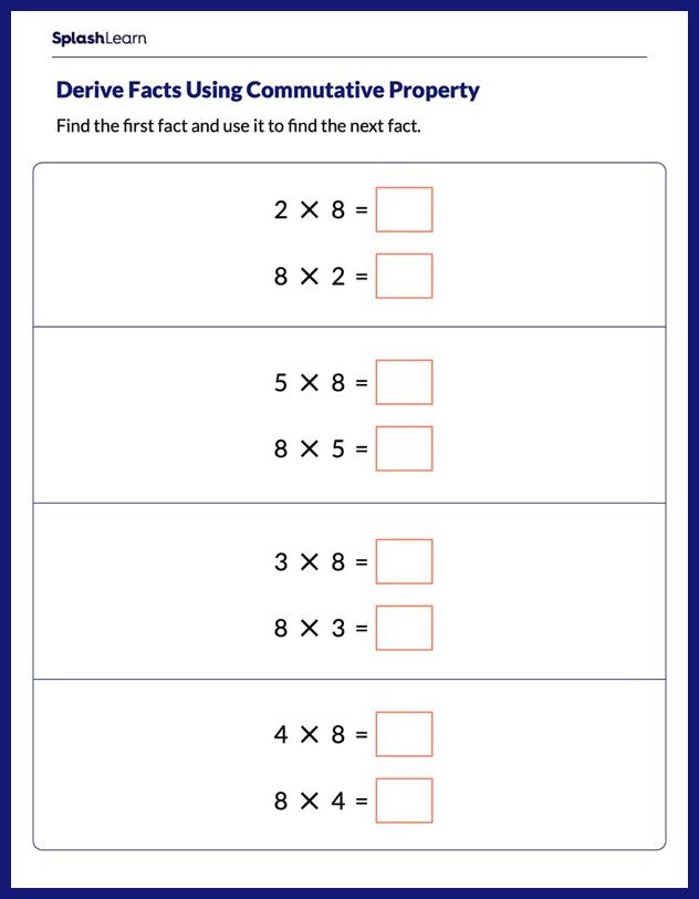 properties of mathematics worksheet