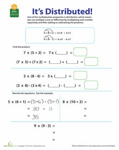 properties of multiplication worksheet grade 5