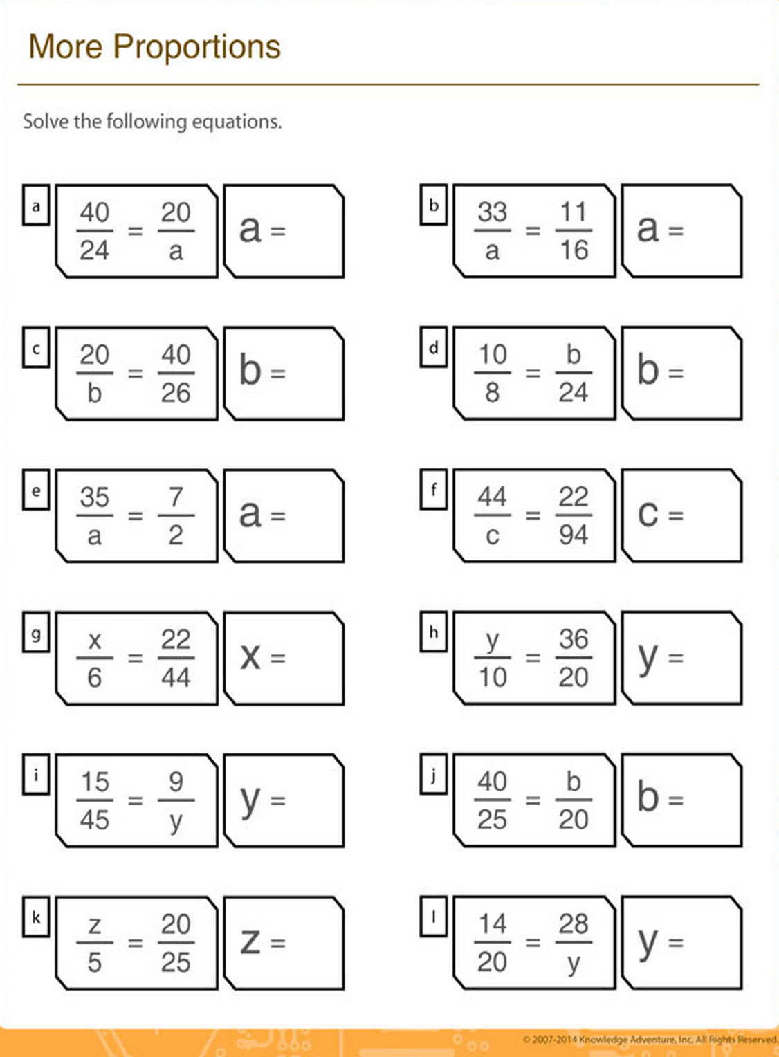 Pin by Zapzapmath on Printable Math Sheets | Proportions worksheet ...