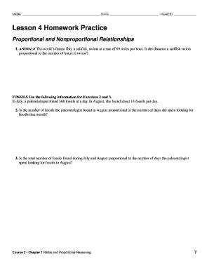 Lesson 4 Homework Practice Proportional And Nonproportional ...