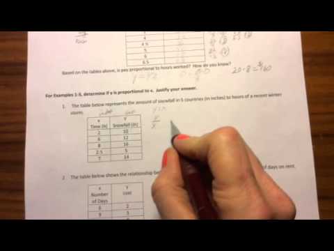 Lesson 3 Identifying Proportional and Non-proportional Ratios in G