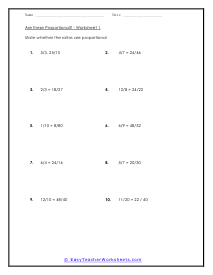 proportional ratios worksheet