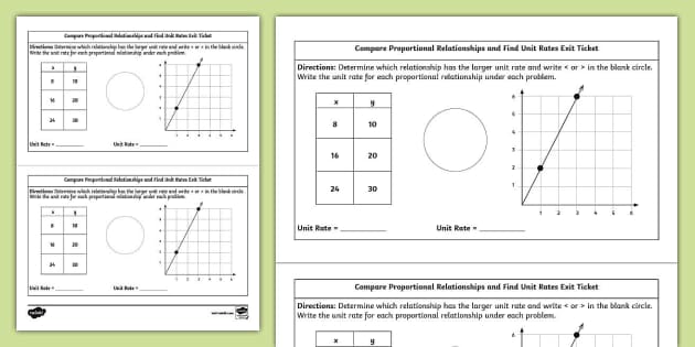 proportional relationship worksheet 8th grade