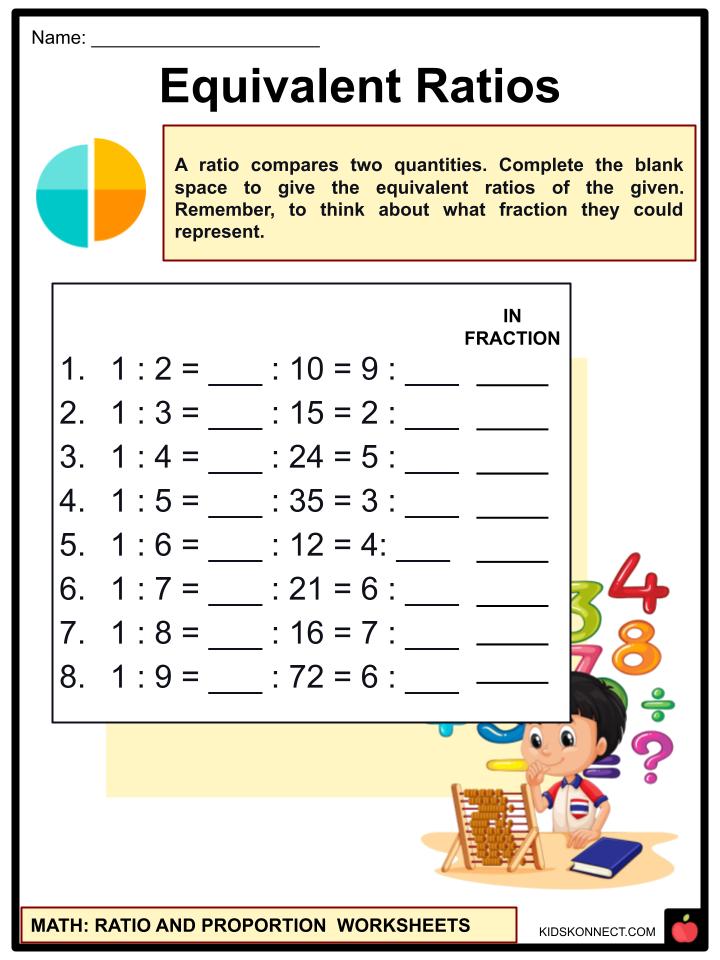 proportions and ratios worksheet