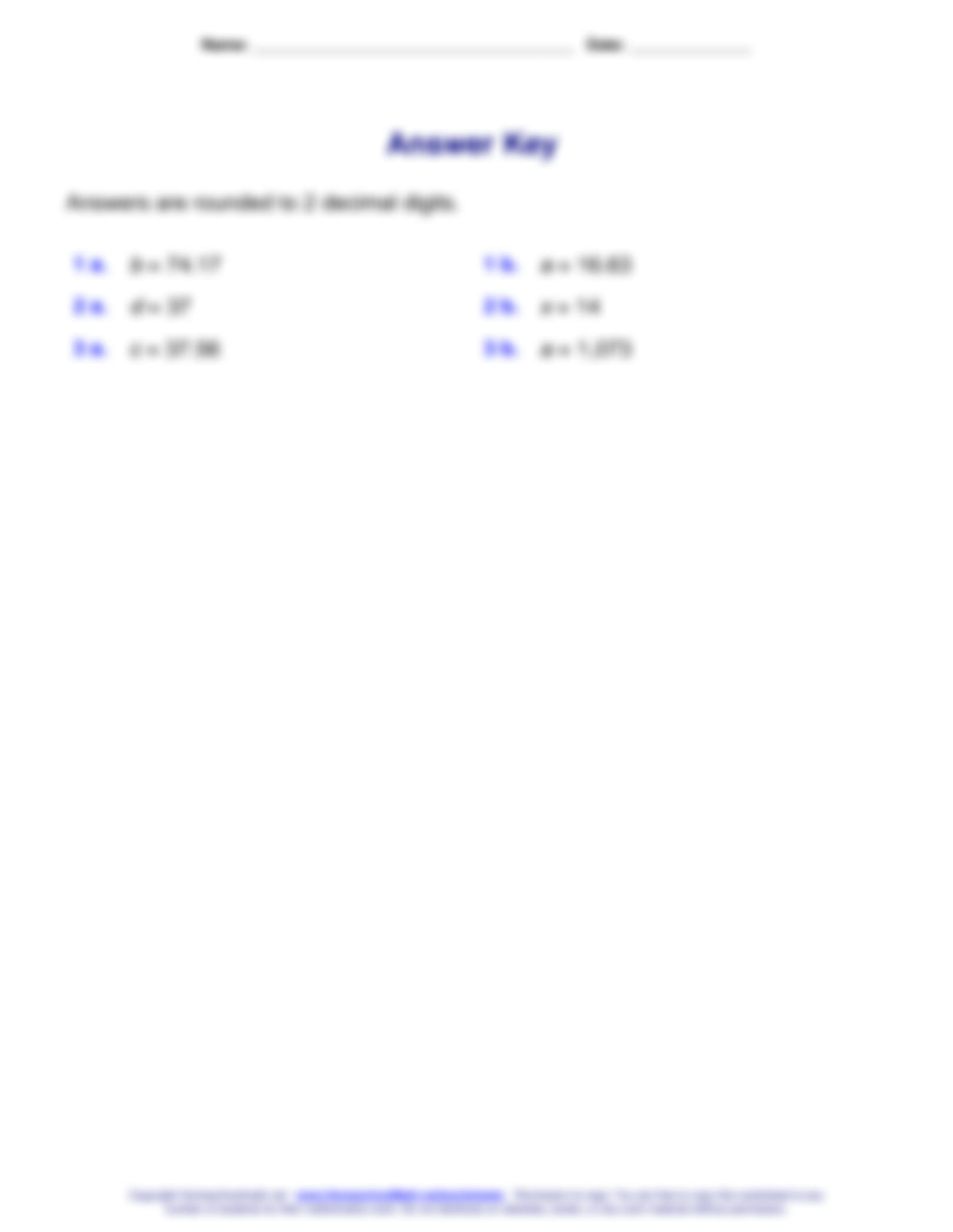 proportions with decimals worksheet