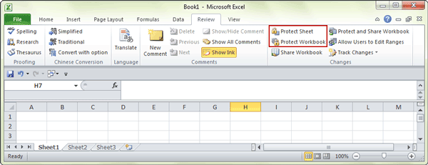 How to Protect Multiple Sheets in Excel 2010 Workbook