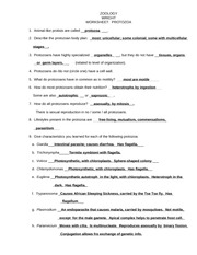 sg-protozoa answers - ZOOLOGY WRIGHT WORKSHEET: PROTOZOA 1. Animal ...