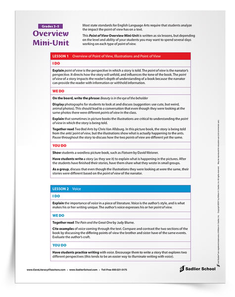 providing a point of view document
